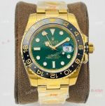 VR Factory Rolex GMT-Master II Green Gold Watch 116718LN